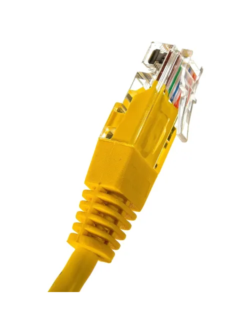Патч-корд TWT TWT-45-45-0.3-YL UTP кат.5e, 0.3 м, желтый