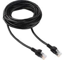 Патч-корд UTP Cablexpert PP12-5M/BK кат.5e, 5м, чёрный