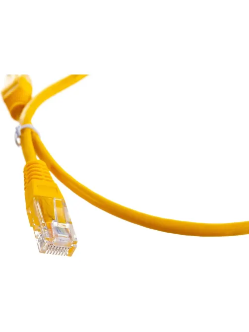 Патч-корд TWT TWT-45-45-0.5-YL UTP кат.5e, 0.5 м, желтый