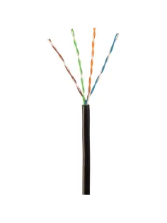 Кабель BigTech BT-CECR-006 медь UTP 4пары, кат.5e AWG24 PE Outdoor 305м чер