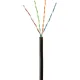 Кабель BigTech BT-CECR-006 медь UTP 4пары, кат.5e AWG24 PE Outdoor 305м чер