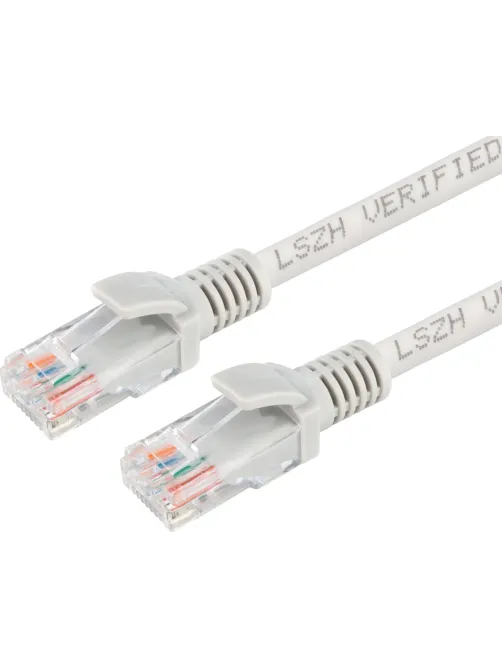 Патч-корд LSZH UTP Cablexpert кат.5e, 3м, литой, многожильный (серый)