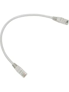 Патч-корд TWT TWT-45-45-0.3-GY UTP кат.5e, 0.3 м, серый
