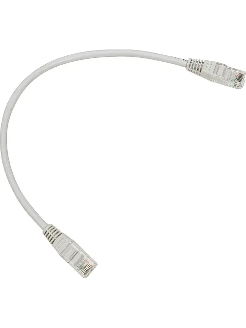 Патч-корд TWT TWT-45-45-0.3-GY UTP кат.5e, 0.3 м, серый