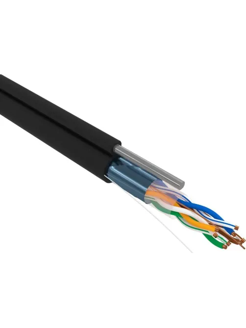 Кабель REXANT (01-0144) F/UTP, CAT 5e, PE,4PR,24AWG,OUT,SOLID,с тросом,305