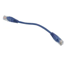 Патч-корд TWT TWT-45-45-0.15-BL UTP кат.5e, 0.15 м, синий