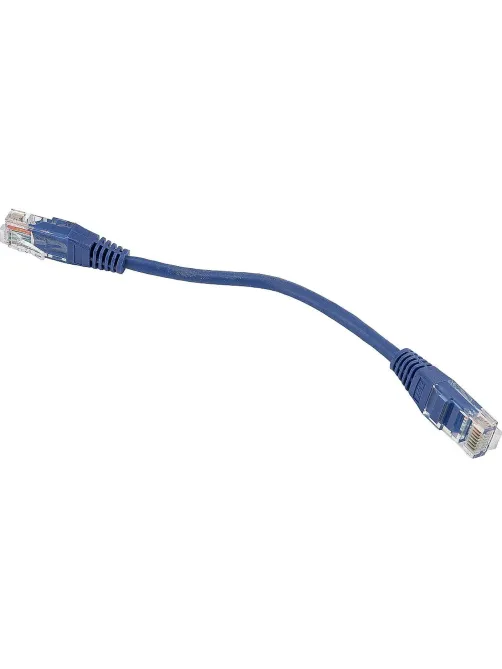 Патч-корд TWT TWT-45-45-0.15-BL UTP кат.5e, 0.15 м, синий