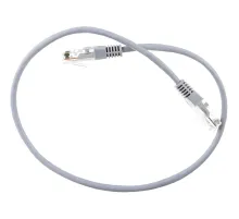 Патч-корд TWT TWT-45-45-0.5-GY UTP кат.5e, 0.5 м, серый