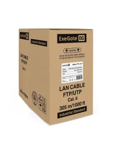 Кабель ExeGate FUTP4-C6-CU-S23-IN-LSZH-OR-305-FLUKE FTP