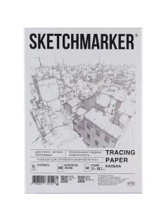 Калька Sketchmarker 70г А4 21х29,7см 100л/уп, в коробке SM17118