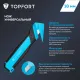 Нож универсальный мультифункц. Topfort 18мм блок.сист.,ABS+TPR,2 зап.лезв