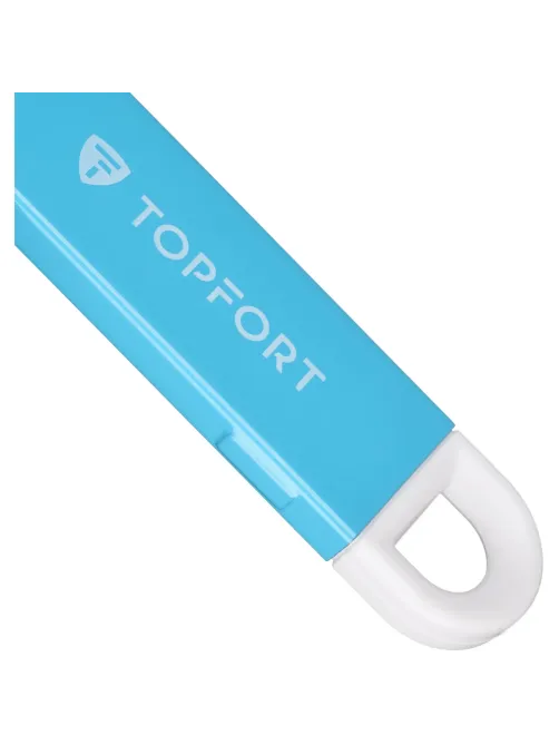 Нож безопасный мини Topfort для вскрытия упак.матер.,трапец.,мет.корпус+ABS