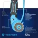 Нож раскройный Topfort роликовый, 45мм лезвие,ABS+TPR,гарда