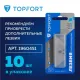 Нож универсальный скребок+д/вскр.упак.матер. Topfort,цинк+TPR,3 зап.лезв