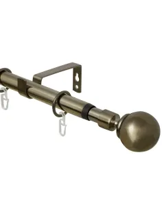 Карниз SKR телескоп. 160/320 однорядный Классика, Золото антик