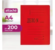 Скоросшиватель картон. мел  360 г/м.,красный