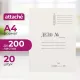 Скоросшиватель картон. ДЕЛО 440г/м2 мелованн 20шт/уп