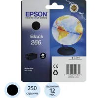 Картридж струйный Epson T266 C13T26614010 чер. для WF-100