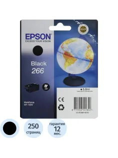 Картридж струйный Epson T266 C13T26614010 чер. для WF-100
