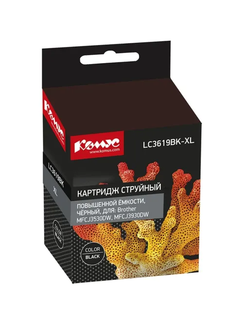 Картридж струйный Комус LC3619XLBK чер.пов.емк для BrotherMFCJ3530DW/3930D