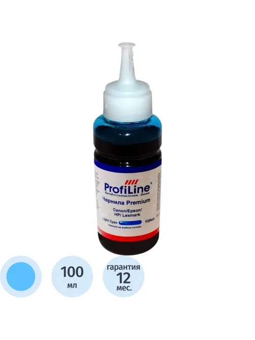 Чернила Premium для Canon/Epson/HP/Lexmark св. гол. 100 мл вод. ProfilLine