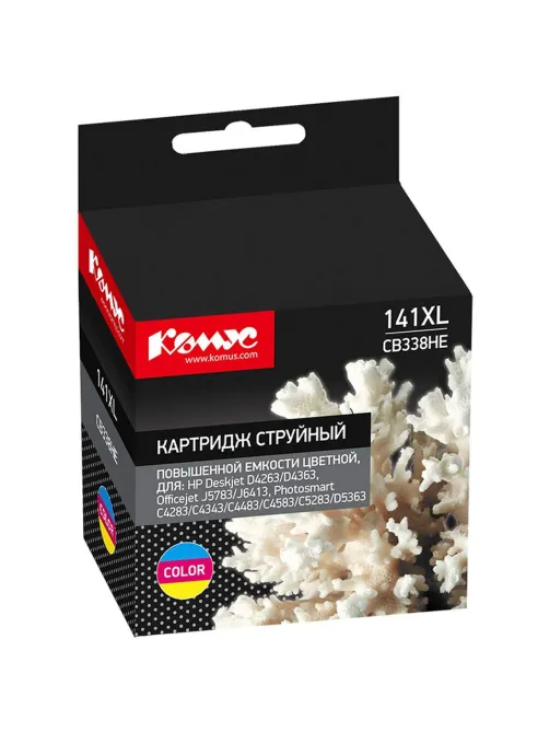 Картридж струйный Комус 141XL CB338HE цв. пов.емк. для HP DjD4263