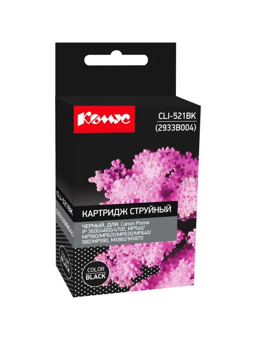 Картридж струйный Комус CLI-521BK (2933B004) чер. для Canon