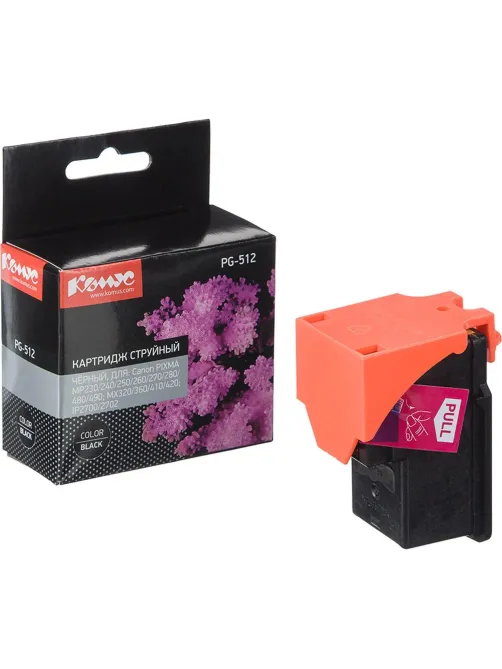 Картридж струйный Комус PG-512 (2969B007) чер. для MP240/250/260/270