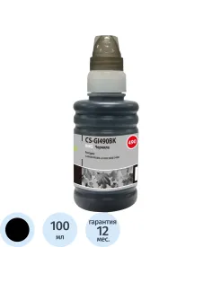 Чернила Cactus CS-GI490BK GI-490 чер. пиг. 100мл для Canon Pixma G1400