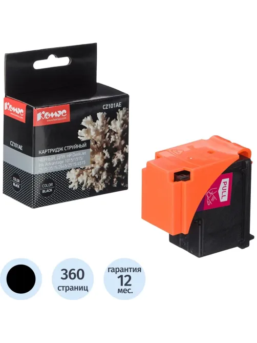 Картридж струйный Комус 650 CZ101AE чер. для DJ Ink Advantage 2515/3515