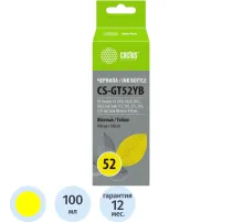 Чернила Cactus CS-GT52YB M0H56AE жел. для HP DJ GT 5810/5822 ST 500/515/530