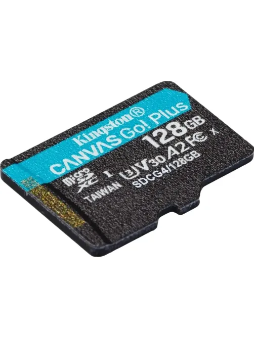 Карта памяти microSDXC Kingston 128G Go Plus G4 200R V30 адапт. SDCG4/128GB
