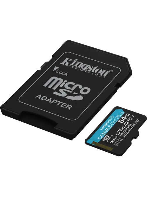 Карта памяти microSDXC Kingston 64G Go Plus G4 200R V30 с адапт. SDCG4/64GB