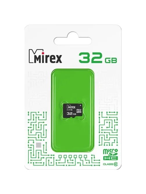 Карта памяти Mirex microSDHC 32Gb (class 10), шт (13612-MC10SD32)