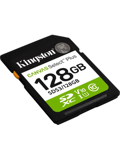 Карта памяти SDXC Kingston, 128GB, Canvas Select Plus Gen3 SDS3/128GB