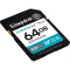 Карта памяти SDXC Kingston Canvas Go Plus G4 64G, G4 200R V30 SDG4/64GB