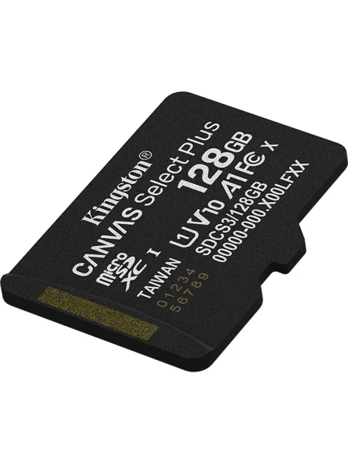 Карта памяти Kingston micro SDXC,128GB,Canvas Select Plus,150MB/s,с адапт