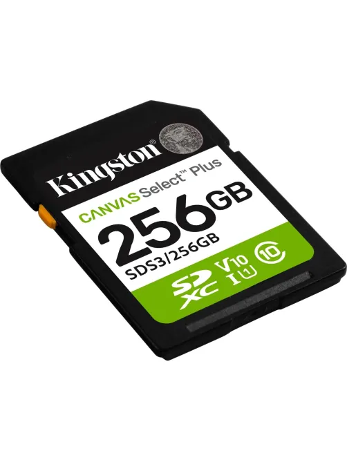 Карта памяти SDXC Kingston, 256GB, Canvas Select Plus Gen3 SDS3/256GB