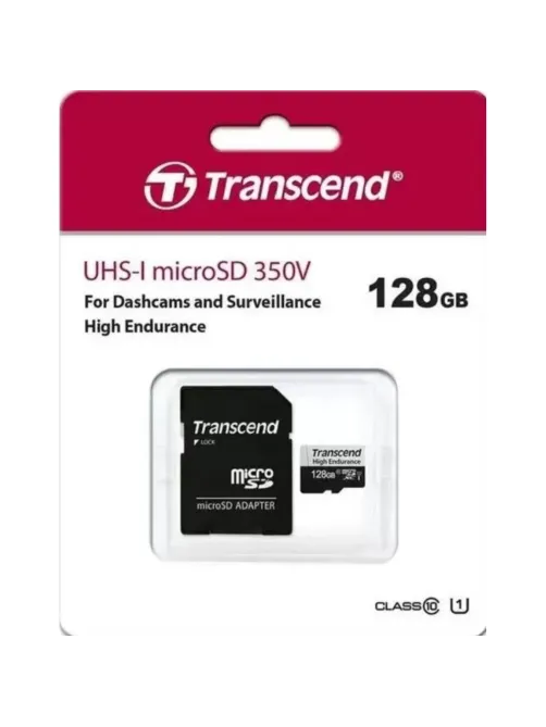 Карта памяти Transcend 128GB microSDXC Class 10 UHS-I U1 R100 TS128GUSD350V