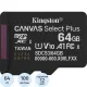 Карта памяти Kingston micro SDXC 64GB,Canvas Select Plus,100MB/s,без адапт