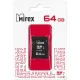 Карта памяти Mirex microSDХC 64Gb (UHS-I, U1, class 10) (13612-MC10SD64)
