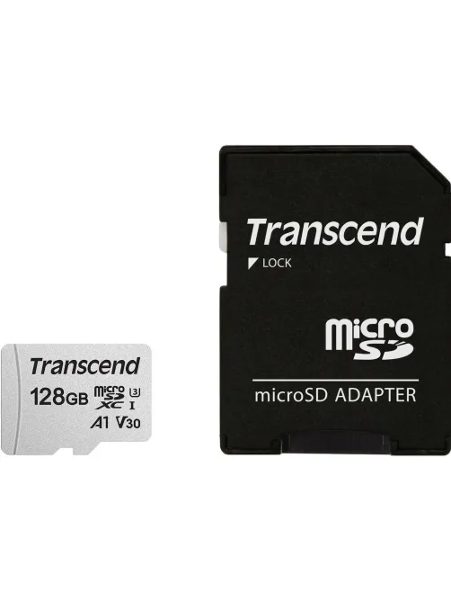 Карта памяти Transcend 300S microSDXC 128Gb UHS-I Cl10 +ад, TS128GUSD300S-A