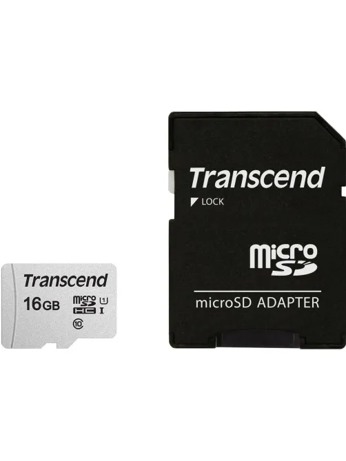 Карта памяти Transcend 300S microSDHC 16Gb UHS-I Cl10 +ад, TS16GUSD300S-A