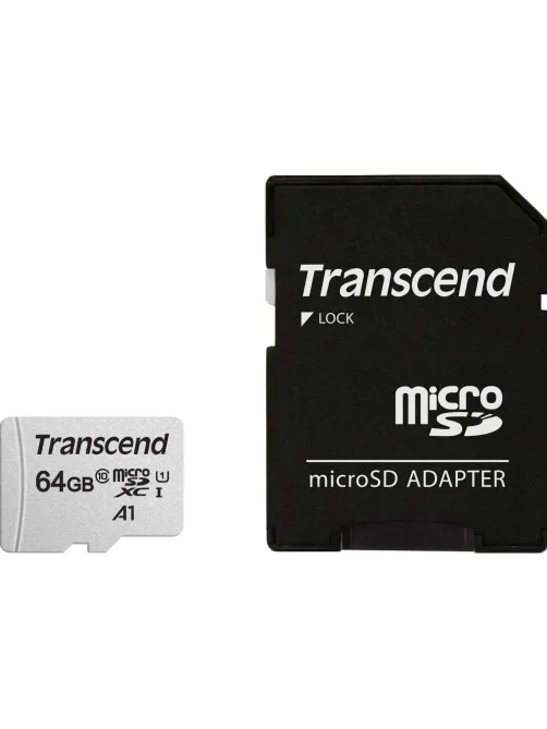 Карта памяти Transcend 300S microSDXC 64Gb UHS-I Cl10 +ад, TS64GUSD300S-A