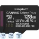 Карта памяти Kingston micro SDXC,128GB,Canvas Select Plus,150MB/s,без адапт