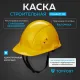 Каска TOPFORT СТАНДАРТ 204 с храповиком желтая