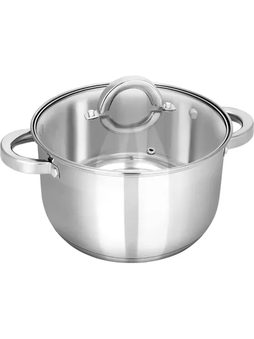 Кастрюля нерж Rondy 5,0л , D=23,5cм, SH07503
