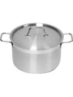 Кастрюля 5л нерж.тройное дно d=235 h=130,с кр.,серияSatin LUXSTAHL кт3156