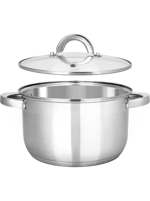 Кастрюля нерж Rondy 5,0л , D=23,5cм, SH07503