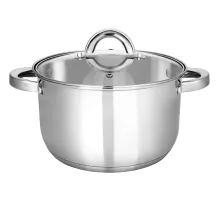 Кастрюля нерж Rondy 5,0л , D=23,5cм, SH07503